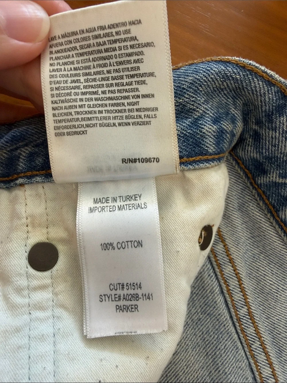 Agolde Parker Denim Shorts